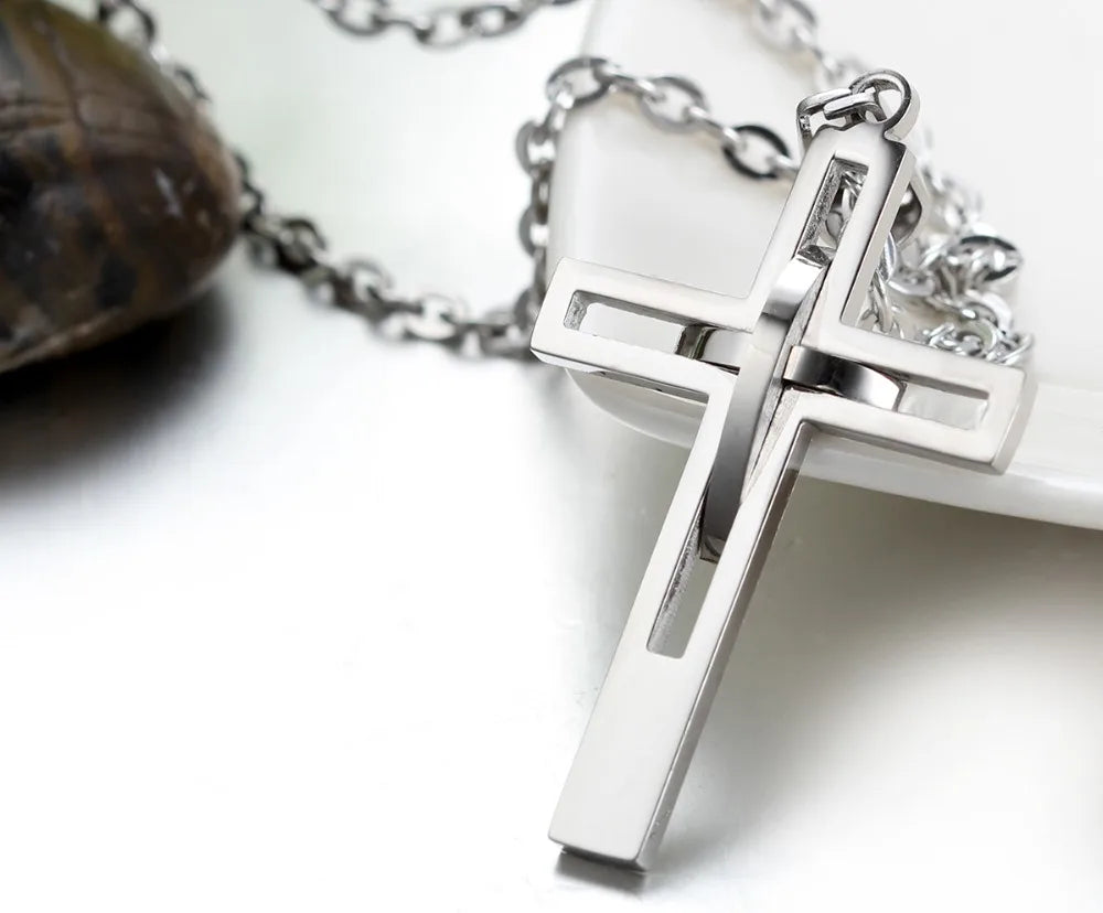 Eternal Life: Triumph Over Death Cross Pendant